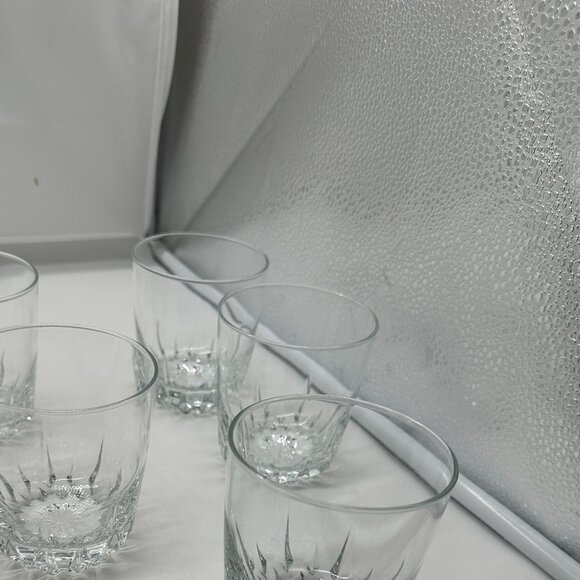 4 Cristal D'Arques Durand Diamont Old Fashioned Glassware Tumblers 3 3/4" - Picture 3 of 4